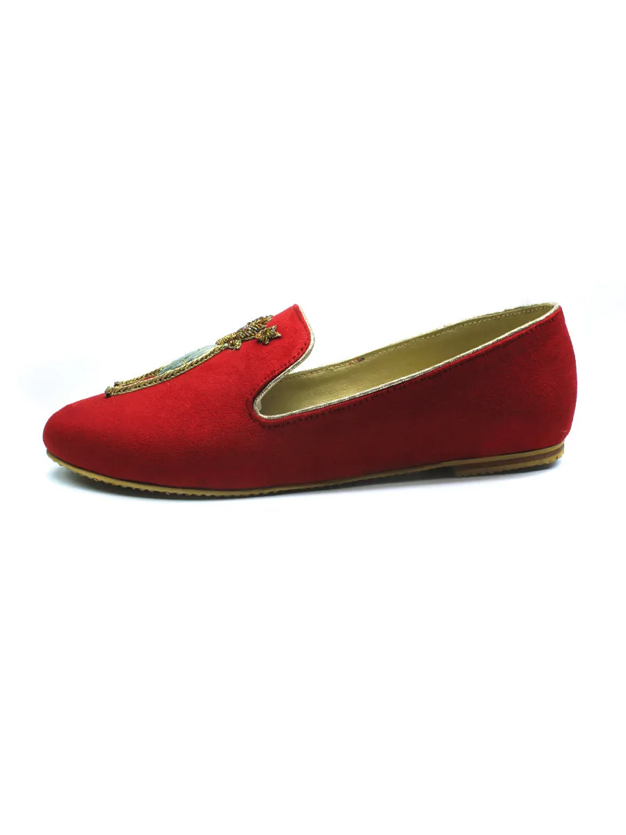 Red Winter Pumps