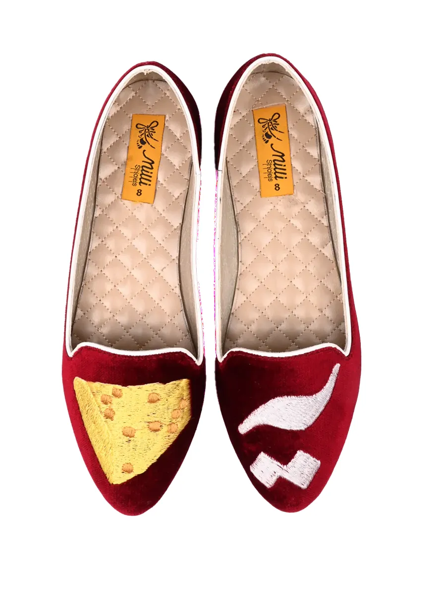 Red Winter Pumps