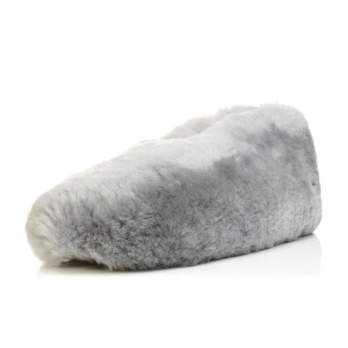 Sheepskin Wool Out Slippers with Suede Soles