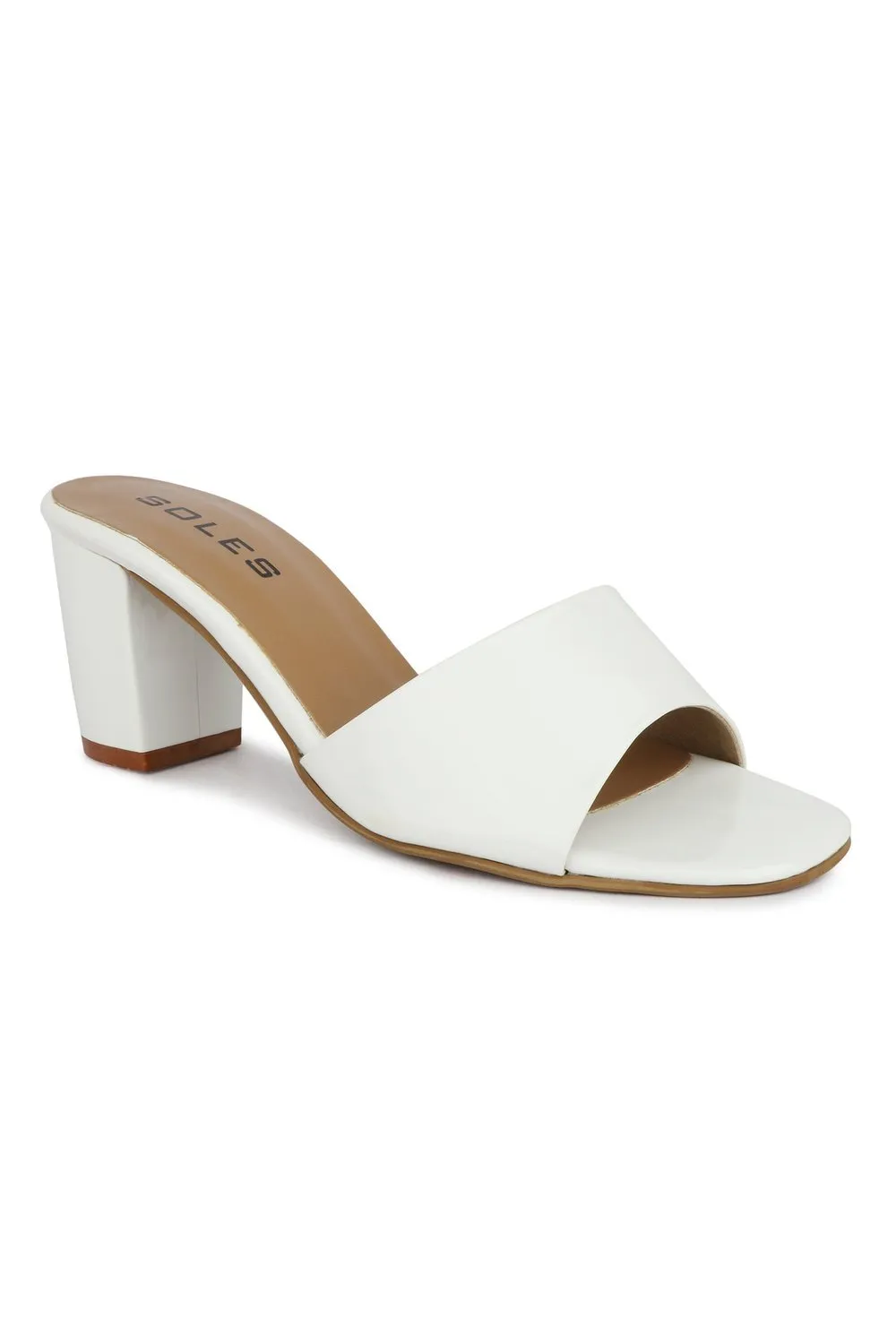 SOLES Women  White Heels