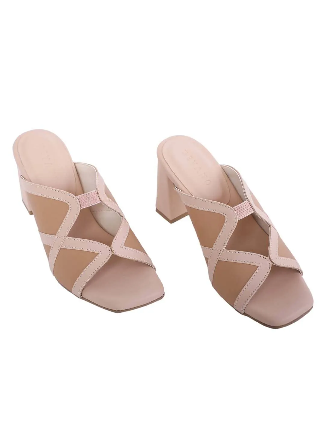Souk Double Cross Mules Caramel