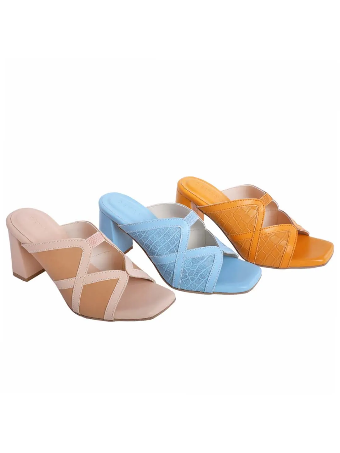 Souk Double Cross Mules Caramel