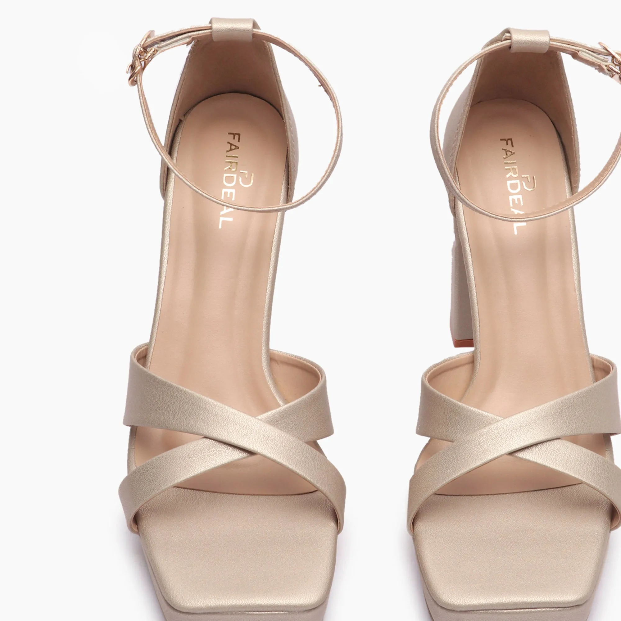 Square Toe Cross Sandals