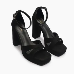 Square Toe Cross Sandals