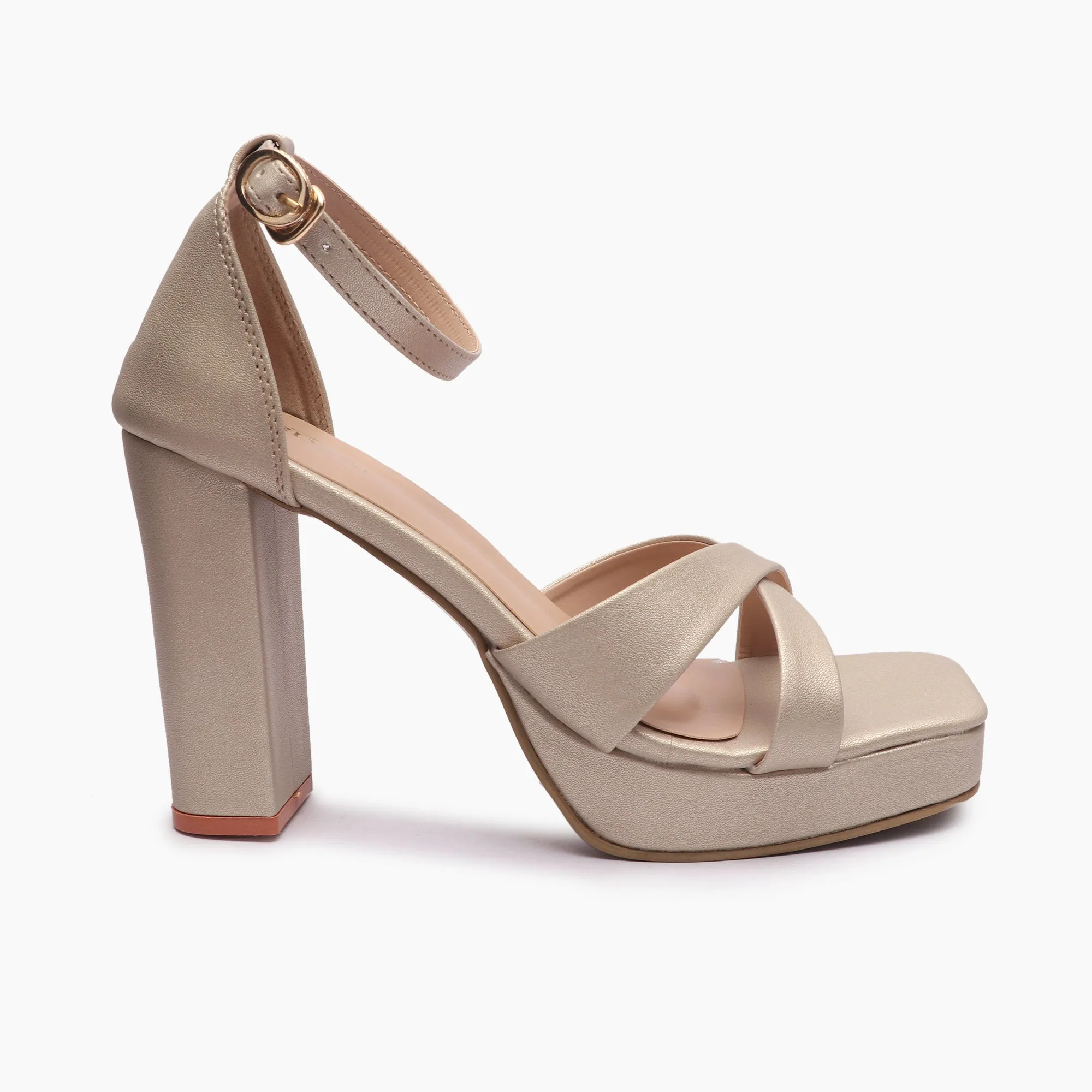 Square Toe Cross Sandals