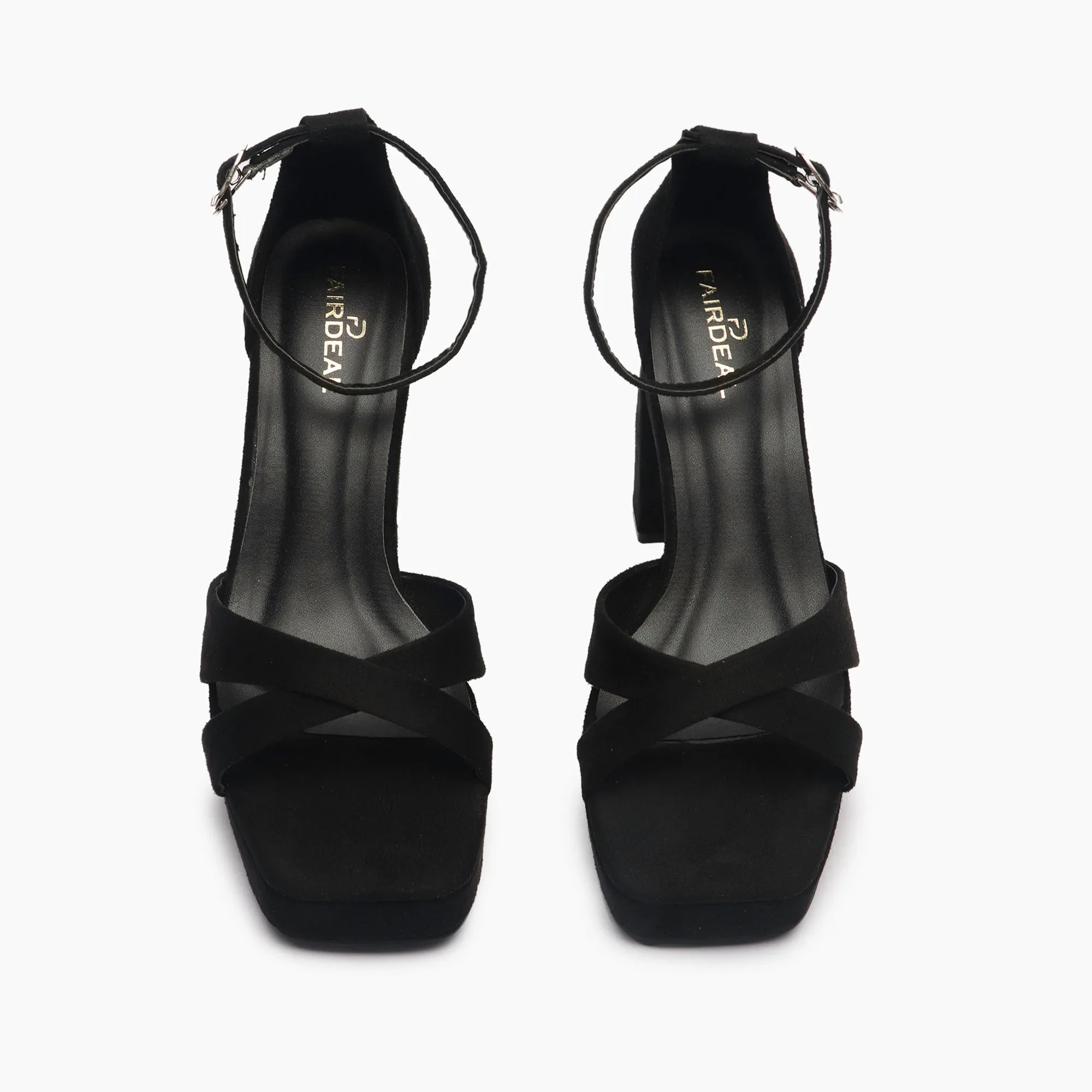 Square Toe Cross Sandals