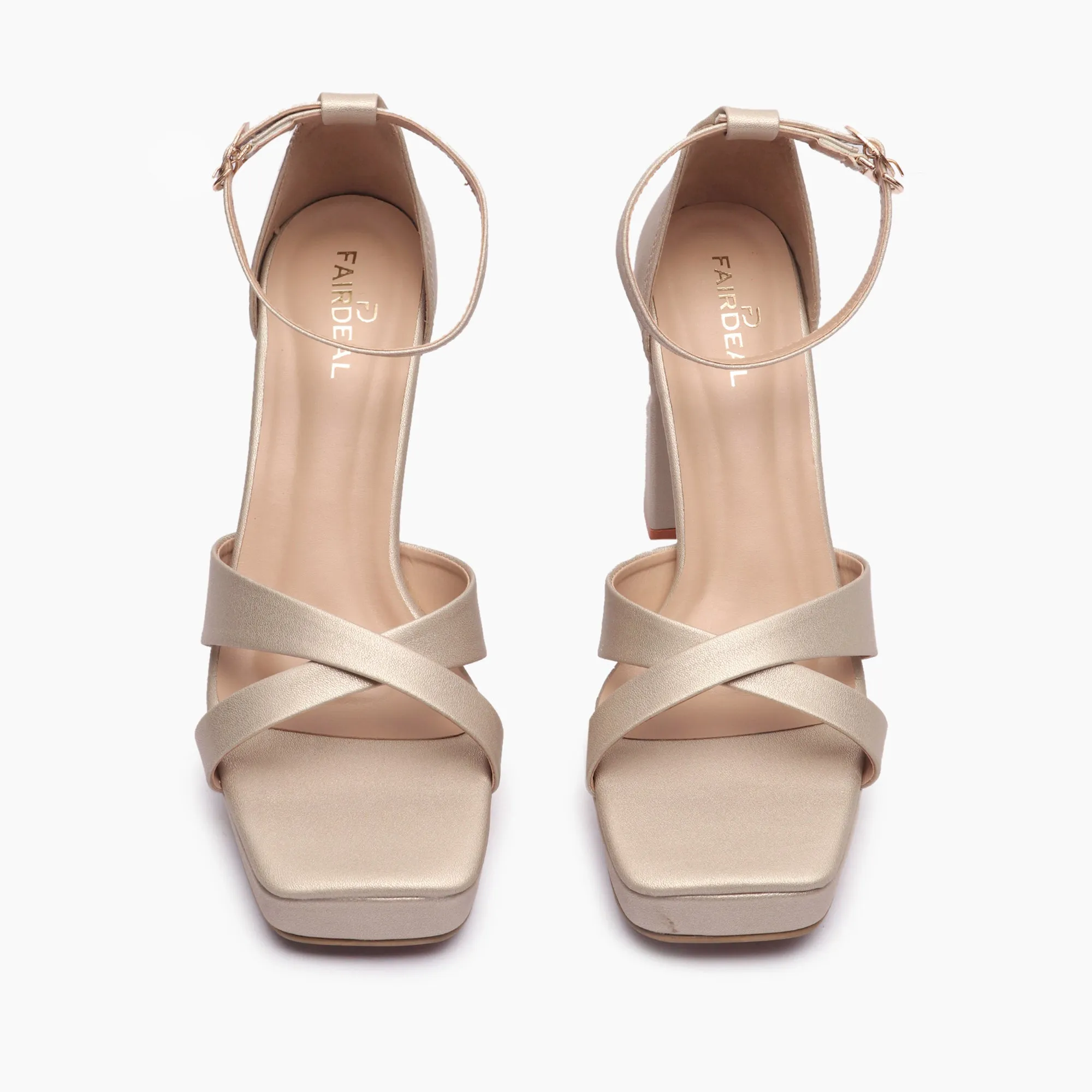 Square Toe Cross Sandals