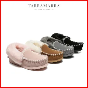 TARRAMARRA Unisex UGG Sheepskin Wool Popo Moccasin Men Women