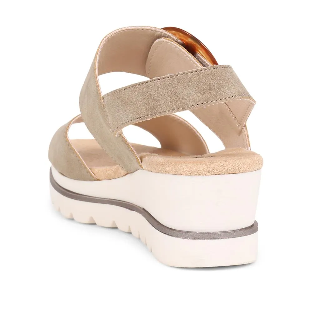 Touch-Fasten Platform Sandals  - WBINS39031 / 325 231