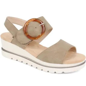 Touch-Fasten Platform Sandals  - WBINS39031 / 325 231