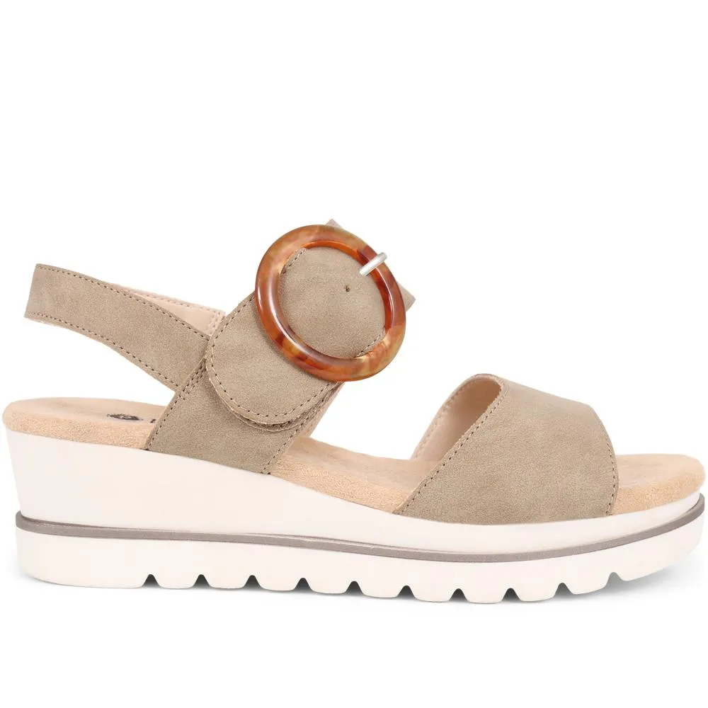 Touch-Fasten Platform Sandals  - WBINS39031 / 325 231