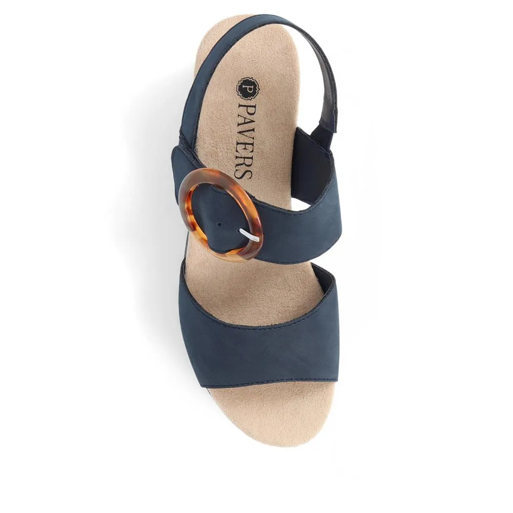 Touch-Fasten Platform Sandals  - WBINS39031 / 325 231