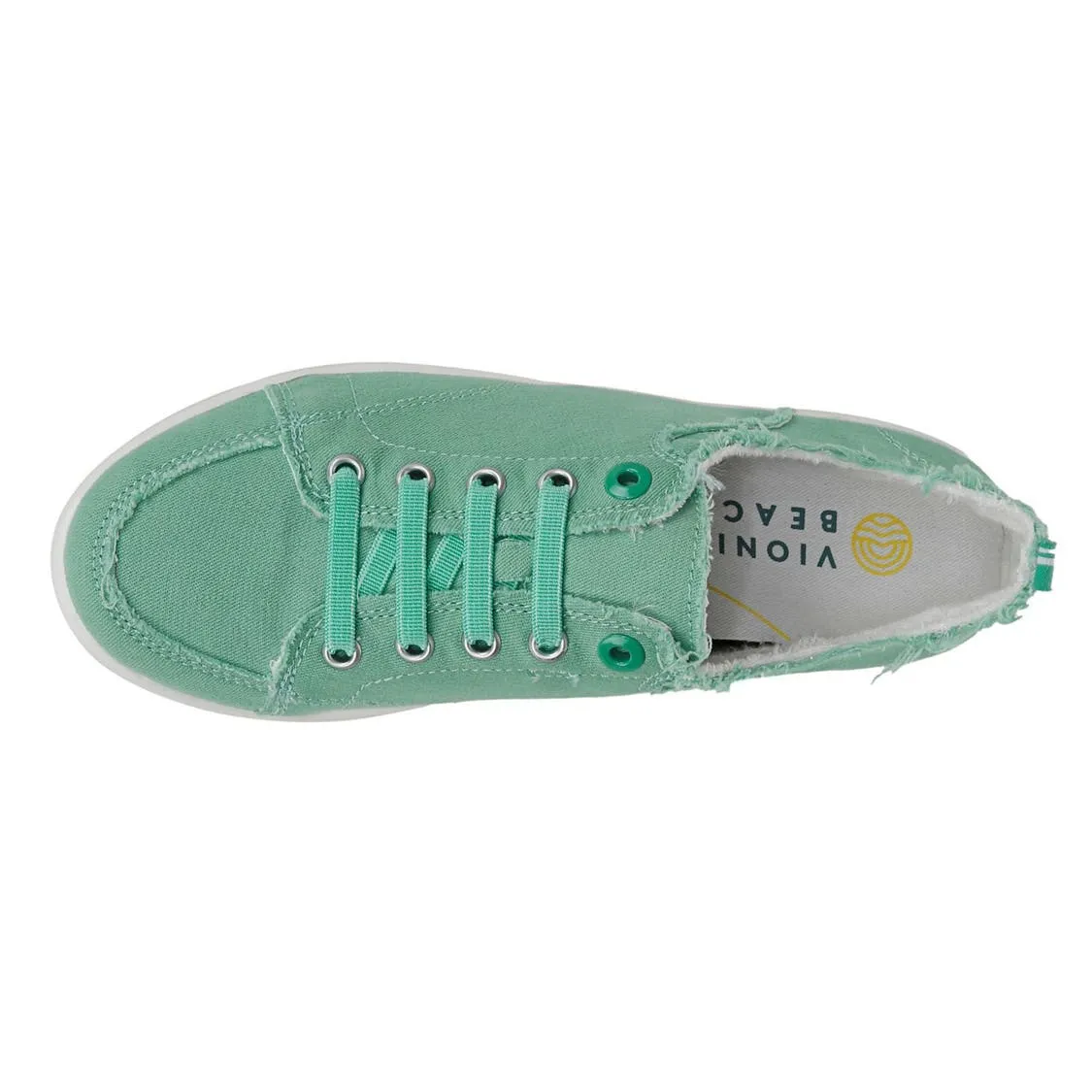 Vionic Women's Pismo Canvas Sneaker in Aqua Green