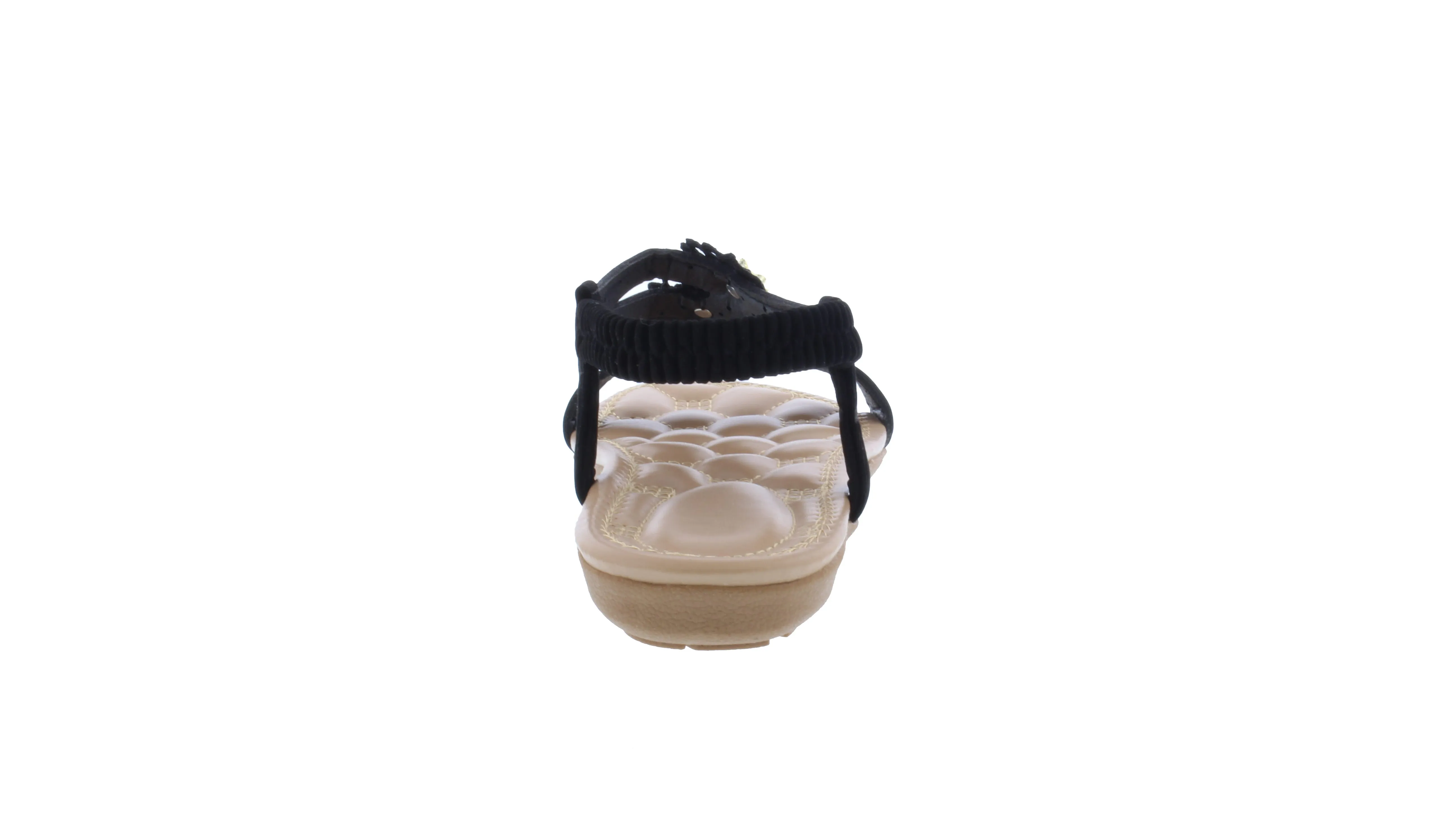 Women Suede Slip On Sandal with Elastic
