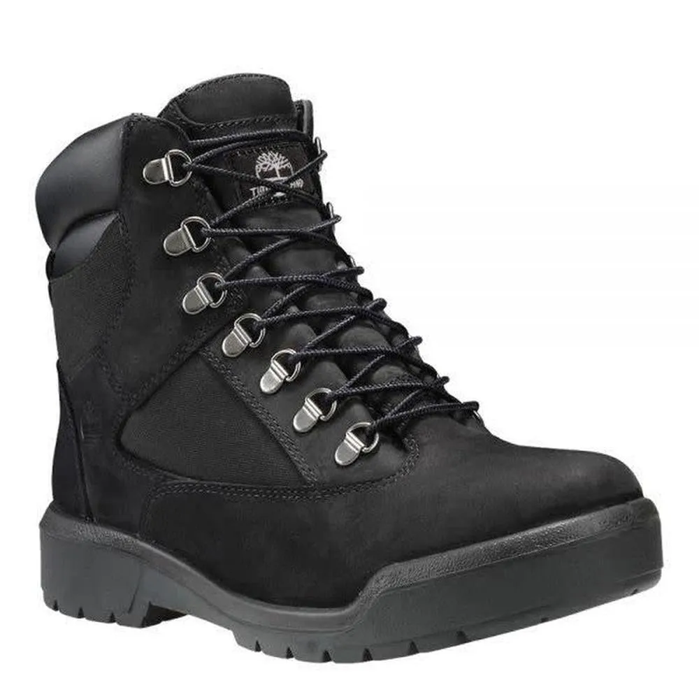 Youth's 6" Field Boots, Black Nubuck