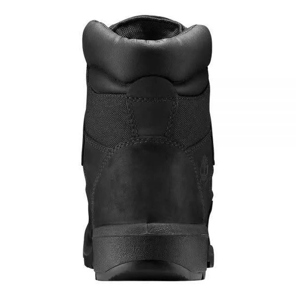Youth's 6" Field Boots, Black Nubuck