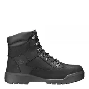 Youth's 6" Field Boots, Black Nubuck