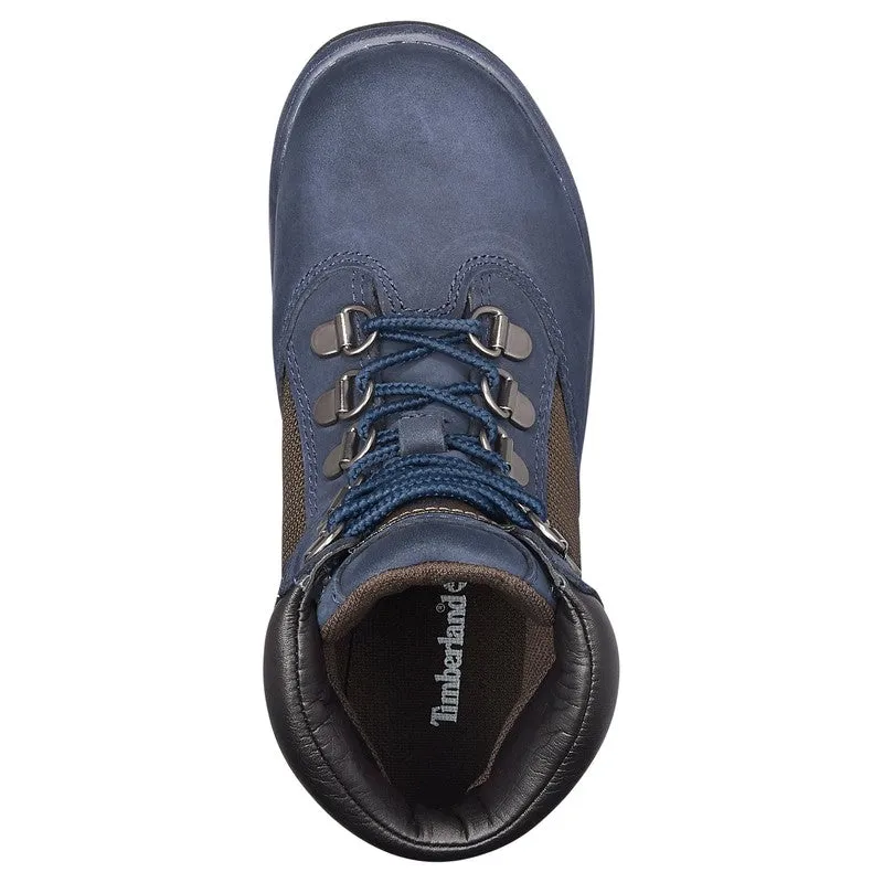 Youth's 6" Field Boots, Navy Nubuck