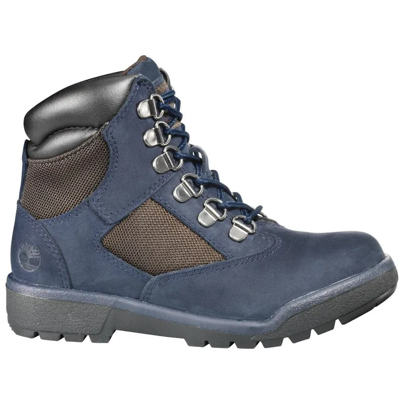 Youth's 6" Field Boots, Navy Nubuck