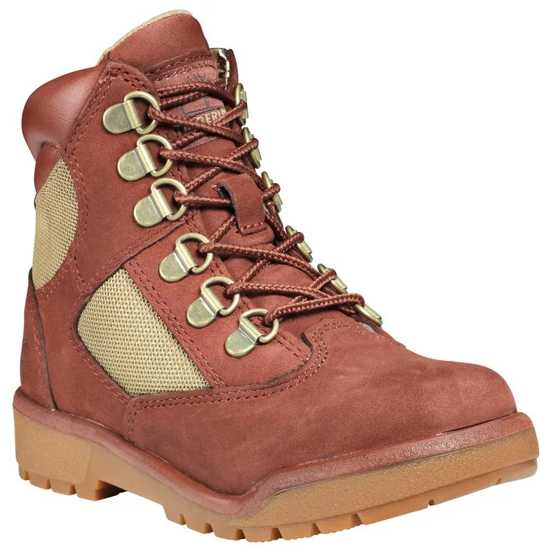 Youth's 6" Field Boots, Rust Nubuck